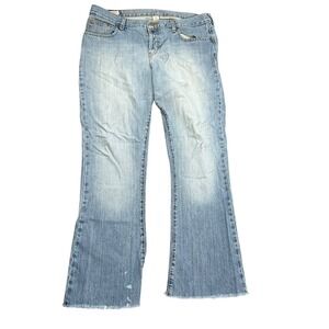 Y2K Abercrombie &‎ Fitch Bootcut Womens Size 12L Mid Rise Light Wash Blue
